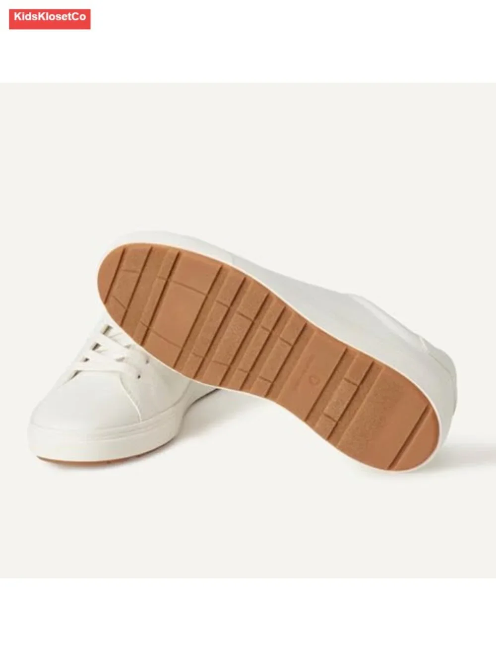 Unisex Kids Low Top Classic Sneakers Faux Leather Lace-Up